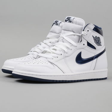 Кецове и обувки Jordan Air Jordan 1 Retro High OG "Metallic Navy" Бяло | 555088-106, 1