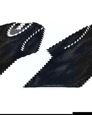 Съкратен топ adidas Originals Wales Bonner Knit Tee Тъмно синьо | KA7052, 0