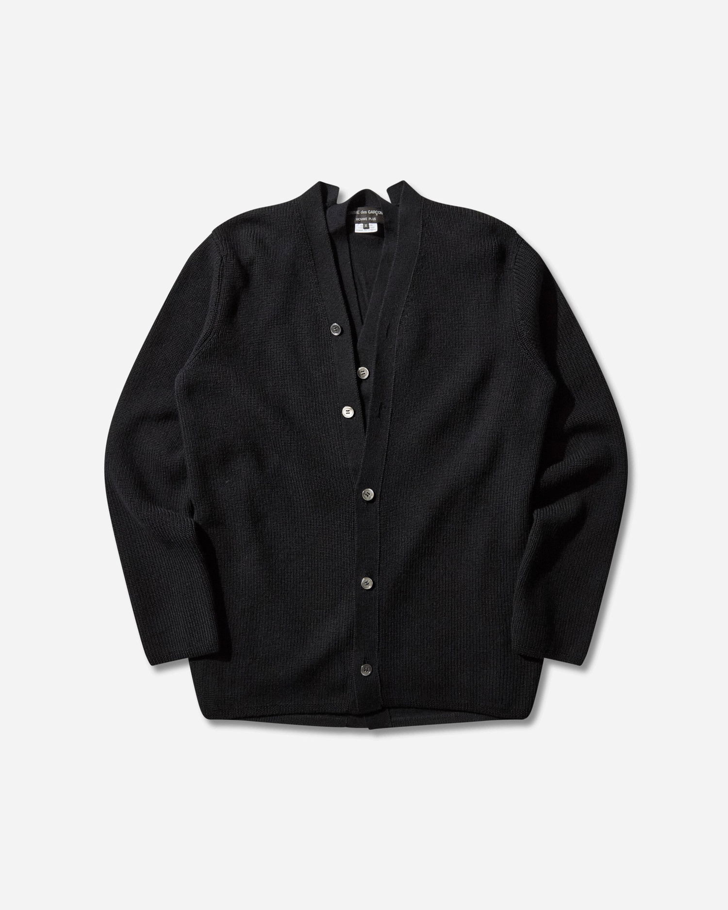 Пуловер Comme des Garçons Double Layered Wool Cardigan Черно | PP-N007-W25 1, 0