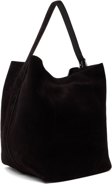 Голяма пазарска чанта TOTEME TOTEME Suede Tote Bag Черно | 234-WLGBG038-LE0004, 2