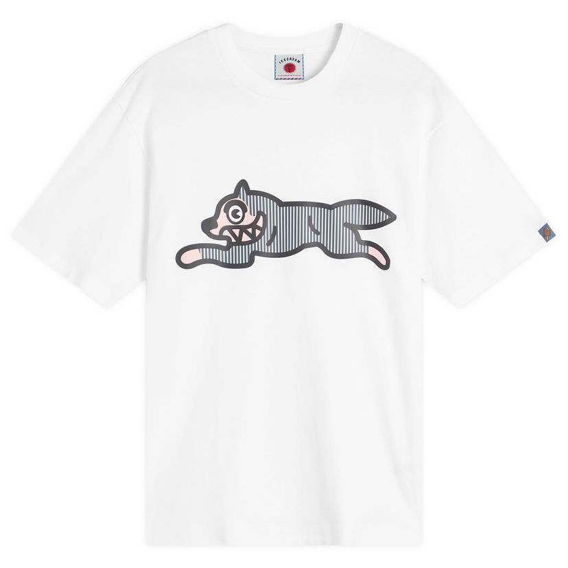 Тениска BBC IceCream END. x ICECREAM Hickory Running Dog Бяло | IC25S07