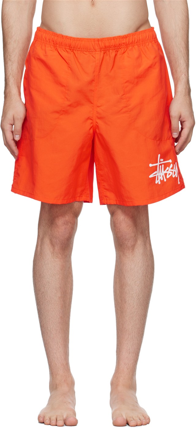 Orange Big Basic Swim Shorts