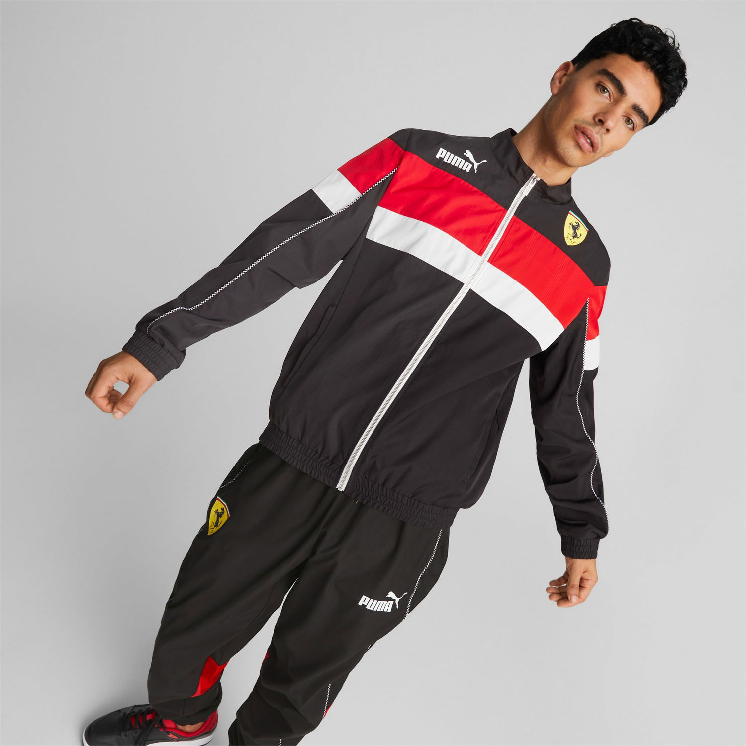 Суитчър Puma Scuderia Ferrari SDS Full Zip Track Jacket Черно | 538157_01, 0