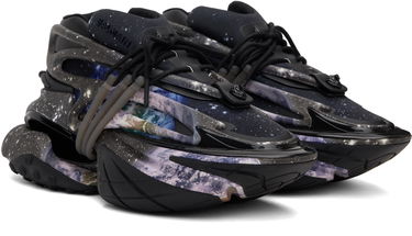 Кецове и обувки Balmain Balmain Unicorn Low Earth & Stars Print Черно | EM0VJ309KERT, 3