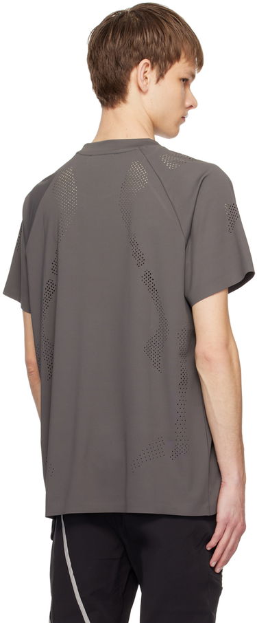 Тениска HELIOT EMIL Intine Perforated T-Shirt Сиво | SS24_M_09_106_LGY06, 2
