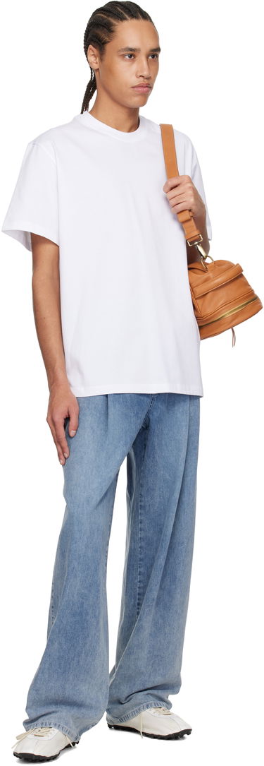 Дънки WOOYOUNGMI WOOYOUNGMI One-Tuck Banding Denim Jeans Синьо | W251PT28, 3