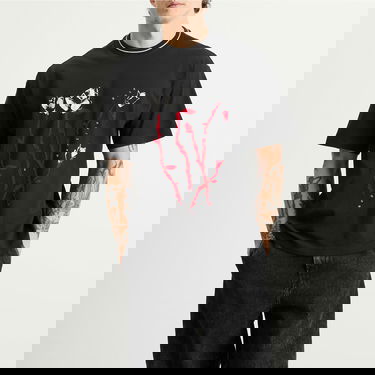 Тениска Napapijri Martine Rose Striped Rib Neck Oversized Graphic T-Shirt Черно | NP0A4I56-941, 2