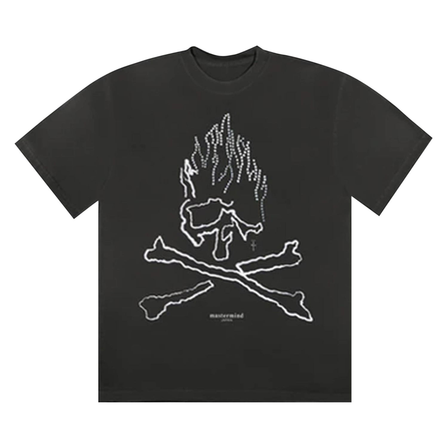 Тениска Cactus Jack by Travis Scott Mastermind x Skull Rhinestone Tee Черно | 1945 1SS210103XMSR BLAC, 1