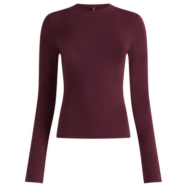 Cotton Jersey Long Sleeve T-Shirt, Size Large