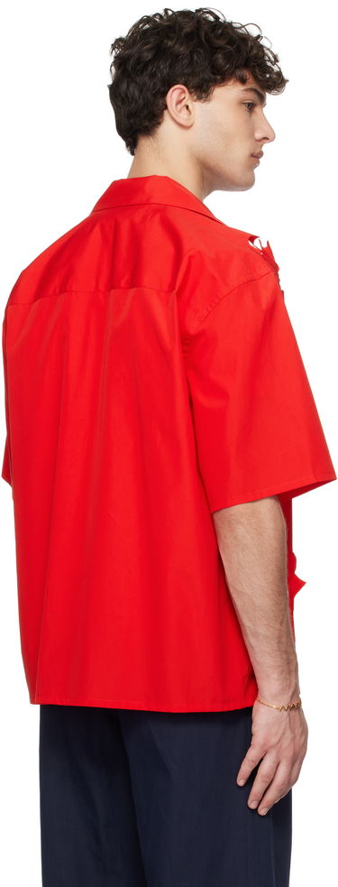 Риза Marni Marni Cut Out Bowling Shirt Червено | CUMU0342S0 USR013, 2