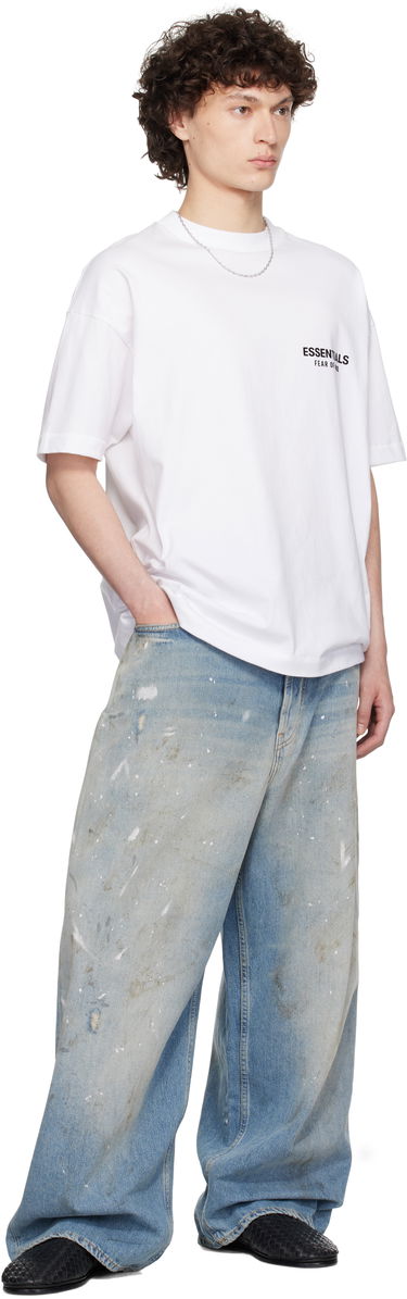 Тениска Fear of God ESSENTIALS Classic Short Sleeve T-Shirt Бяло | 125AS254192F, 4