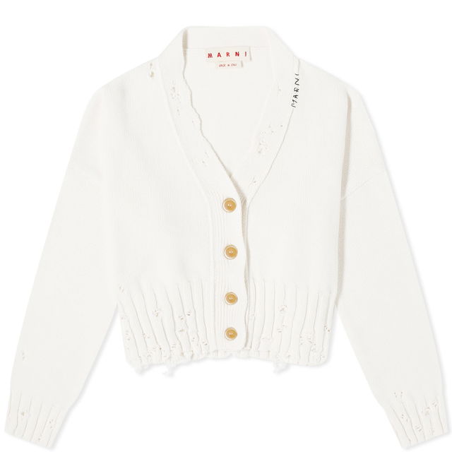 Cropped Cardigan "Lily White"