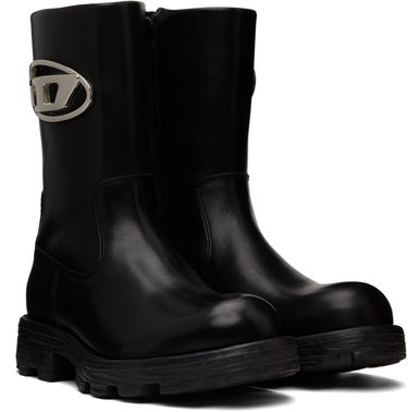 Кецове и обувки Diesel D-Hammer Bkr D W Logo Boots Черно | Y03692 P4471, 3