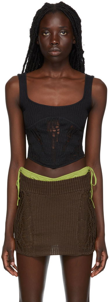 Потник GUIZIO Guizio Exclusive Knit Tank Top Черно | CLB 2, 0
