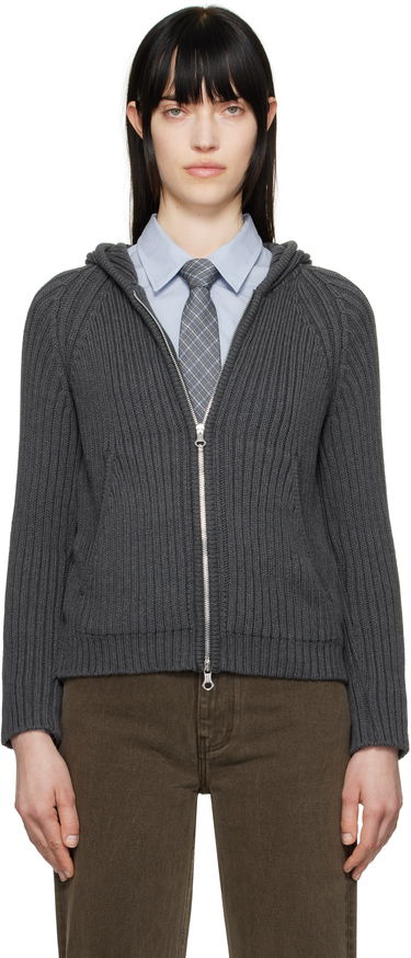 Пуловер OUR LEGACY OUR LEGACY Knit Zip Hoodie Сиво | W2253LD, 0