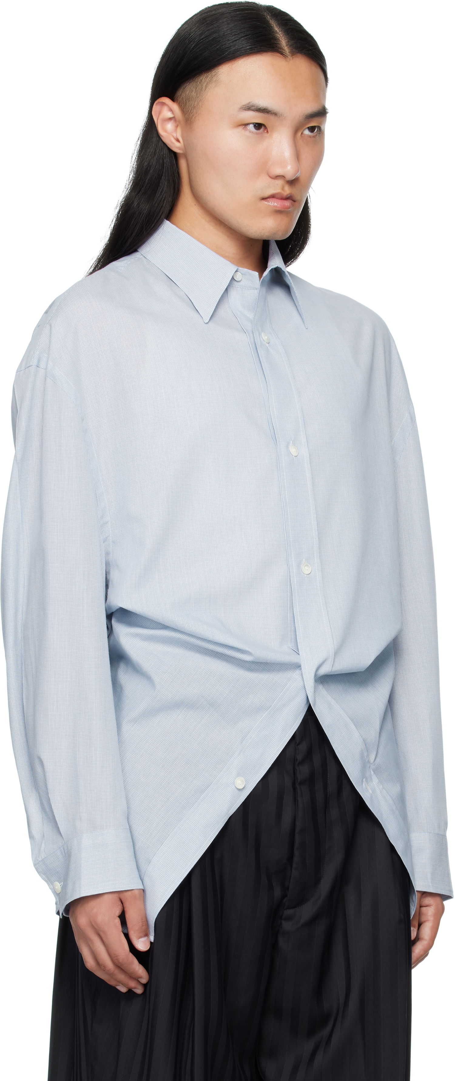 Риза HED MAYNER Hed Mayner Modified Shirt Синьо | HMMB60013A-HB166, 1