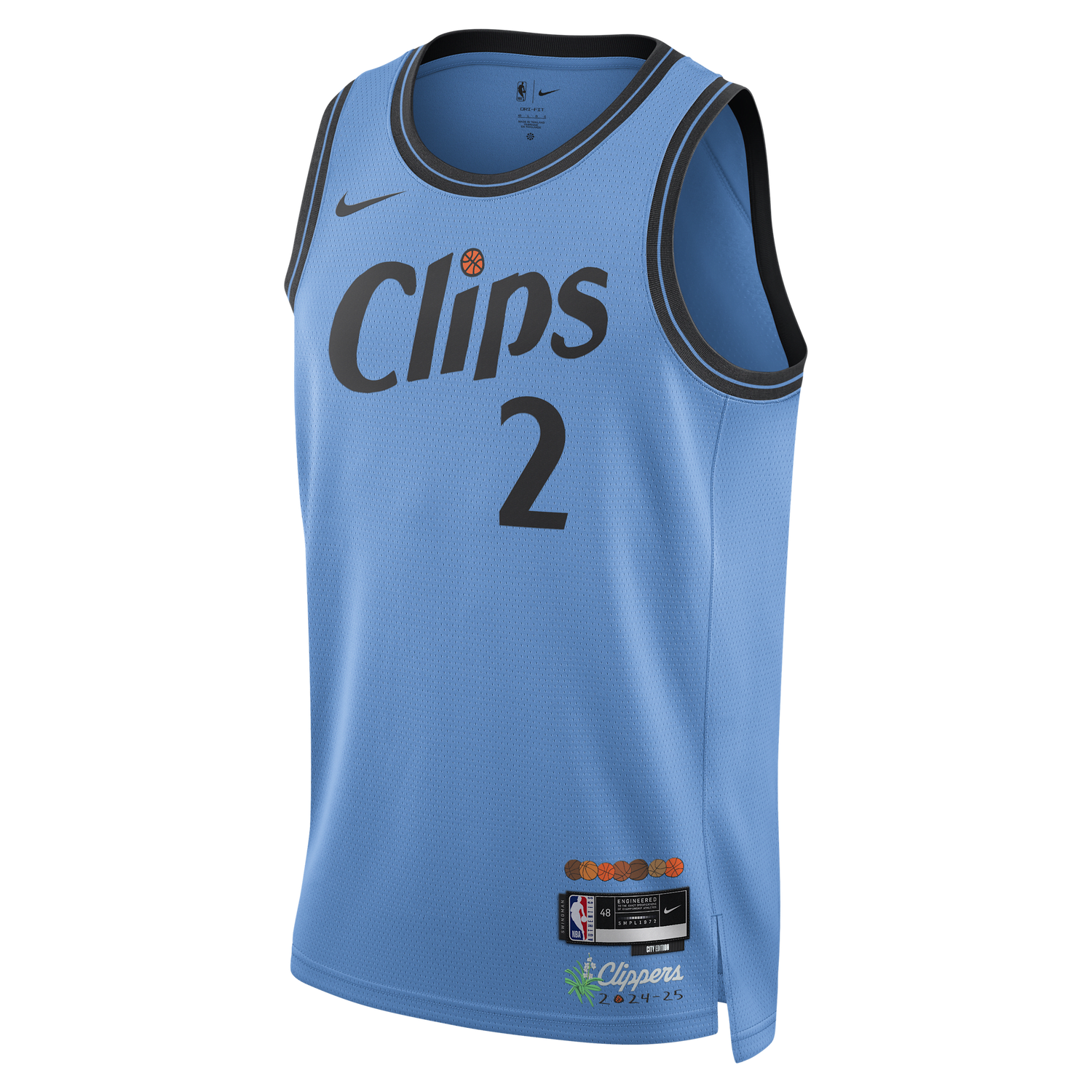 Фланелка Nike Dri-FIT NBA Swingman Kawhi Leonard LA Clippers City Edition 2024/25 Jersey Синьо | FQ4345-462, 0