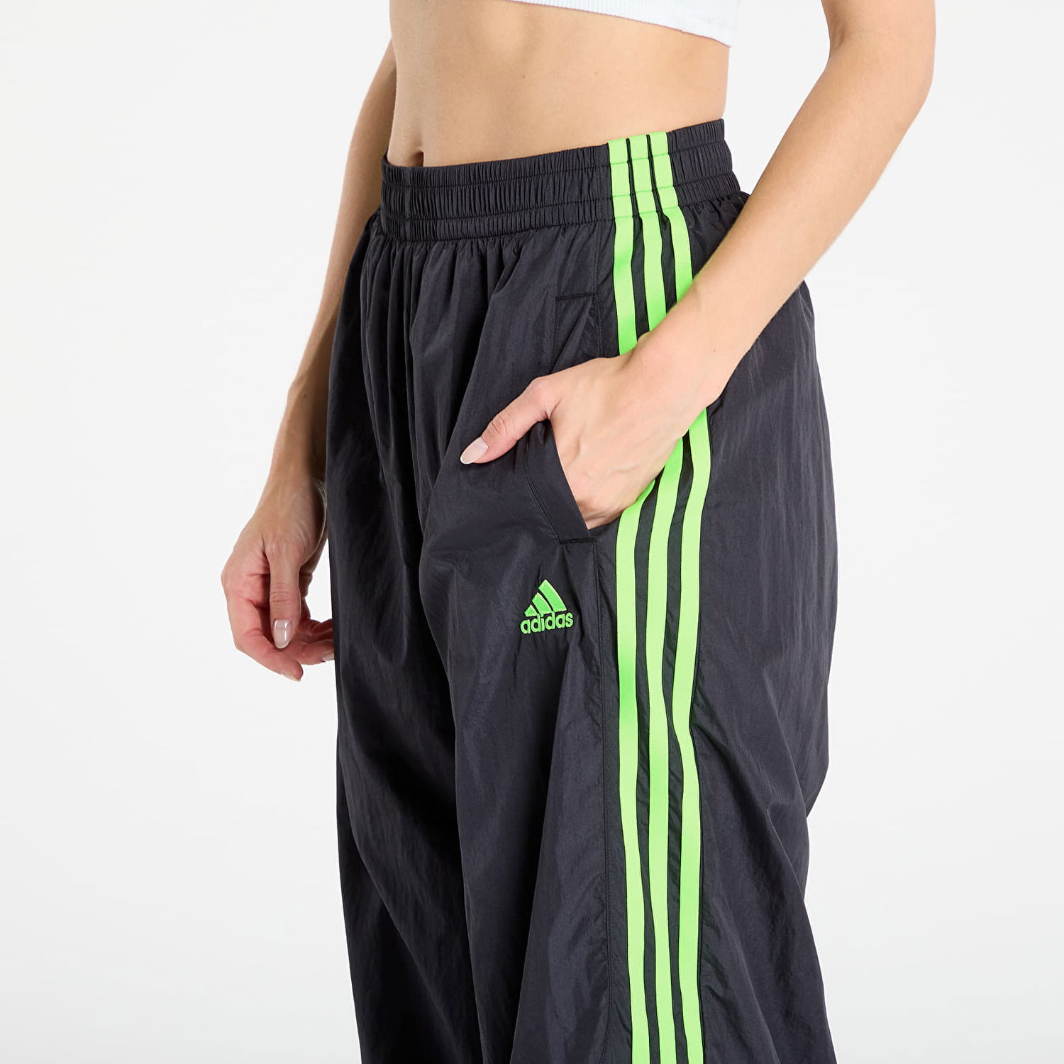 Спортни панталони adidas Originals Teamgeist Adicolor Oversized Track Pants Черно | JZ8258, 1