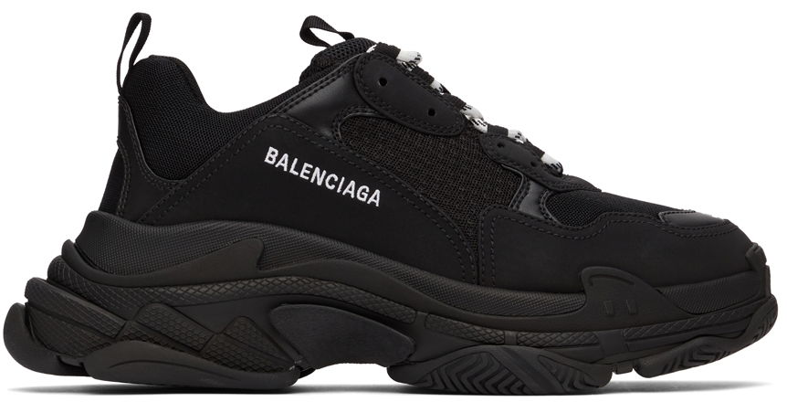 Кецове и обувки Balenciaga Triple S Черно | 534217-W2CA1-1000, 0