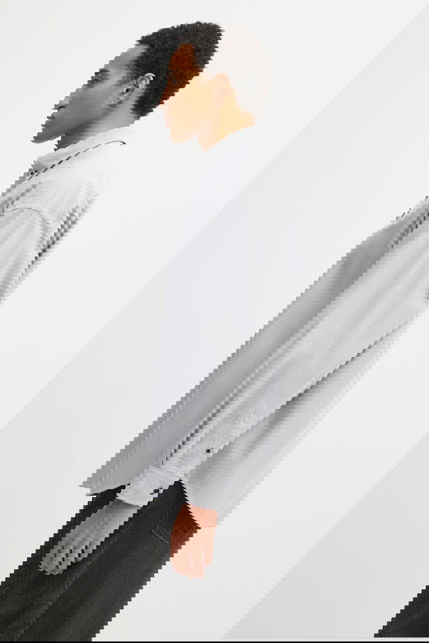 Риза AAPE by A Bathing Ape AAPE Now Relaxed Fit Button-Down Shirt Сиво | AAPSTM8540XXP, 1