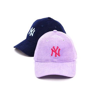 Шапка с козирка New Era Corduroy 9TWENTY NY Yankees Adjustable Hat Лилаво | 60595365, 3