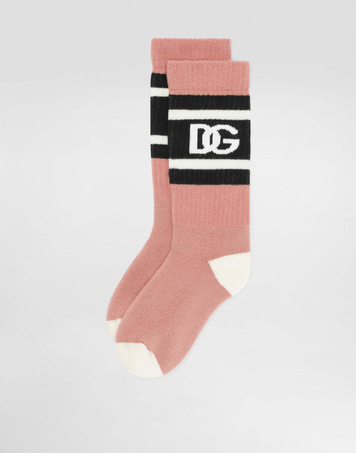 Чорапи Dolce & Gabbana Dolce & Gabbana Logo Cotton Crew Socks Розово | LBKAC5JBCH3F1011, 1