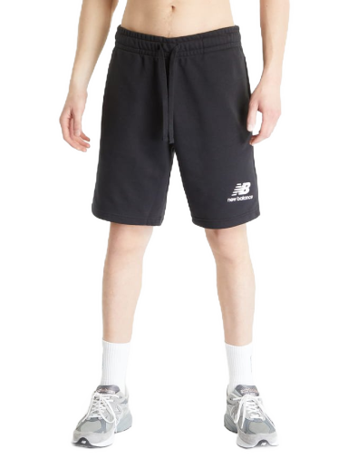 Къси панталони New Balance Essentials Stacked Logo French Terry Short Черно | MS31540BK