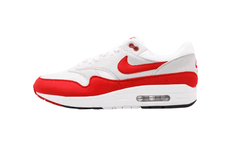Кецове и обувки Nike Air Max 1 Anniversary Red (2017/2018 Restock Pair) Червено | 908375-103, 0
