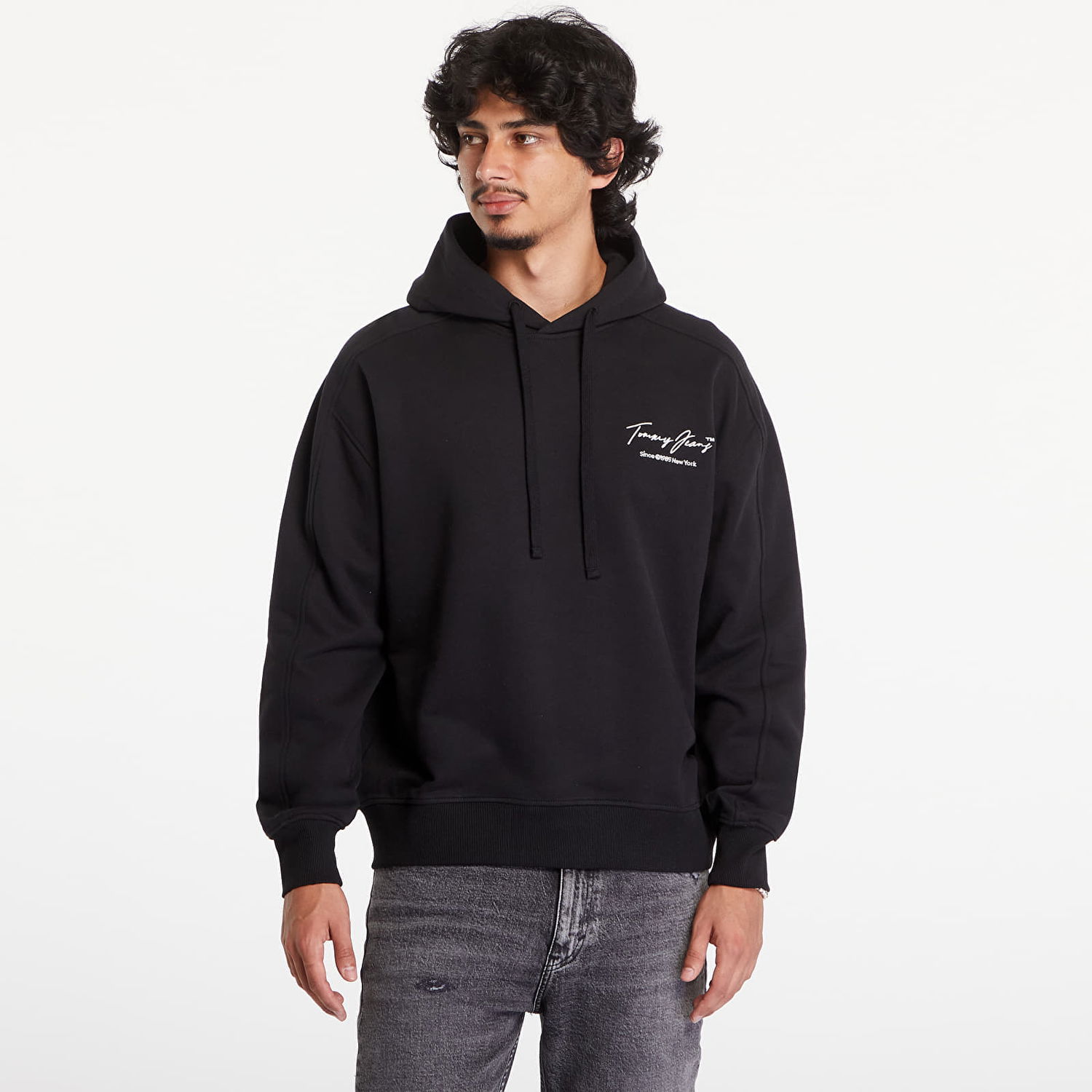 Суитчър Tommy Hilfiger Relaxed Washed Dna Hoodie Black Черно | DM0DM19239 BDS, 0