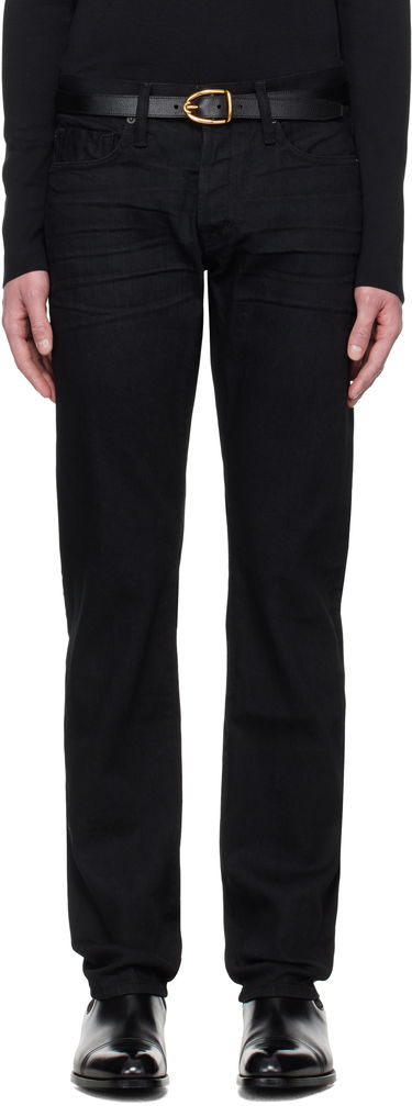 Дънки Tom Ford TOM FORD Stretch Straight Fit Denim Jeans Черно | DPH001-DMC005S23, 0
