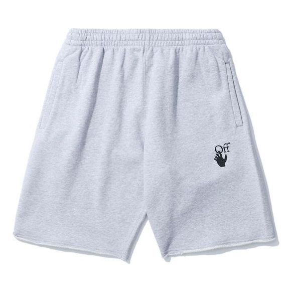 Къси панталони Off-White Elastic Waistband Shorts Сиво | OMCI006R21FLE0020825, 0