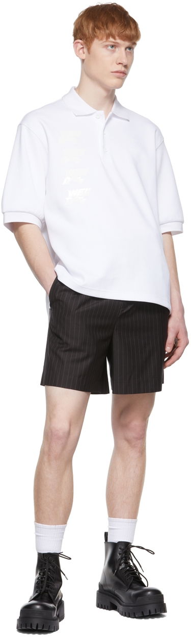Поло тениска We11done We11done Cotton Polo Shirt Бяло | WD-TT1-22-537-U-WH, 3