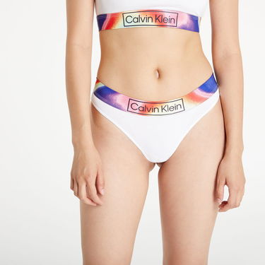 гащички CALVIN KLEIN Organic Cotton Thong Pride Бяло | QF6857E 100, 3