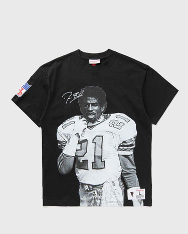 Тениска Mitchell & Ness Atlanta Falcons Deion Sanders #21 Vintage Logo Ultimate Player T-Shirt Черно | NN8097-AFABLCK, 0