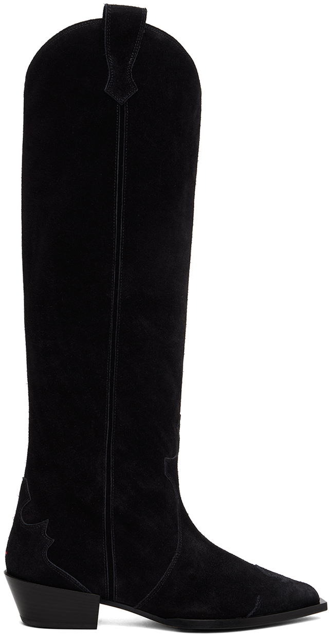 Aeyde Aruna Suede Cowboy Tall Boots