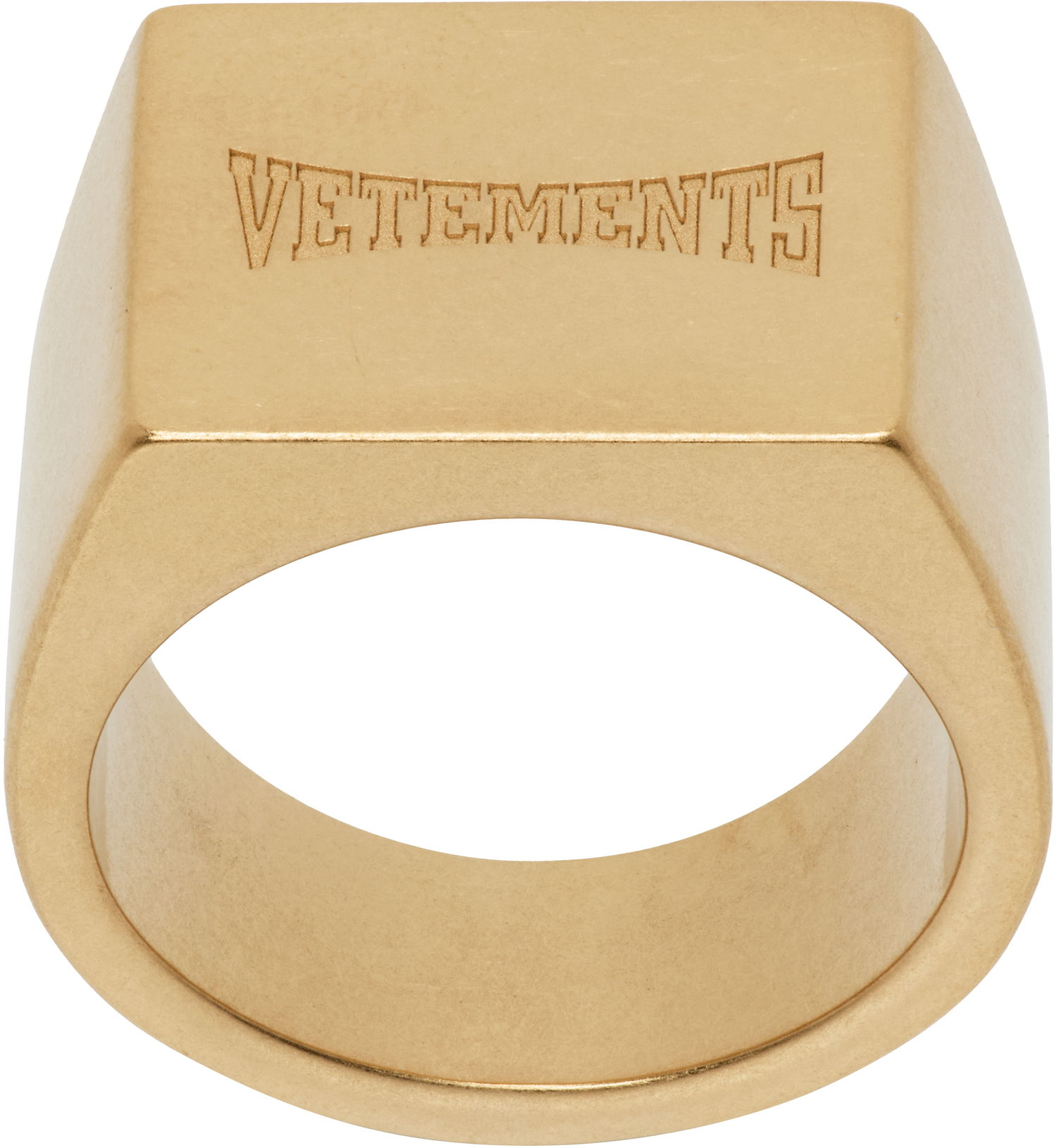 Пръстен VETEMENTS Boxing Logo Signet Ring Жълто | UH76RI160G, 0