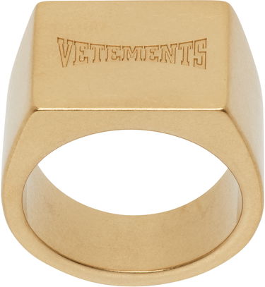 Пръстен VETEMENTS Boxing Logo Signet Ring Жълто | UH76RI160G, 0