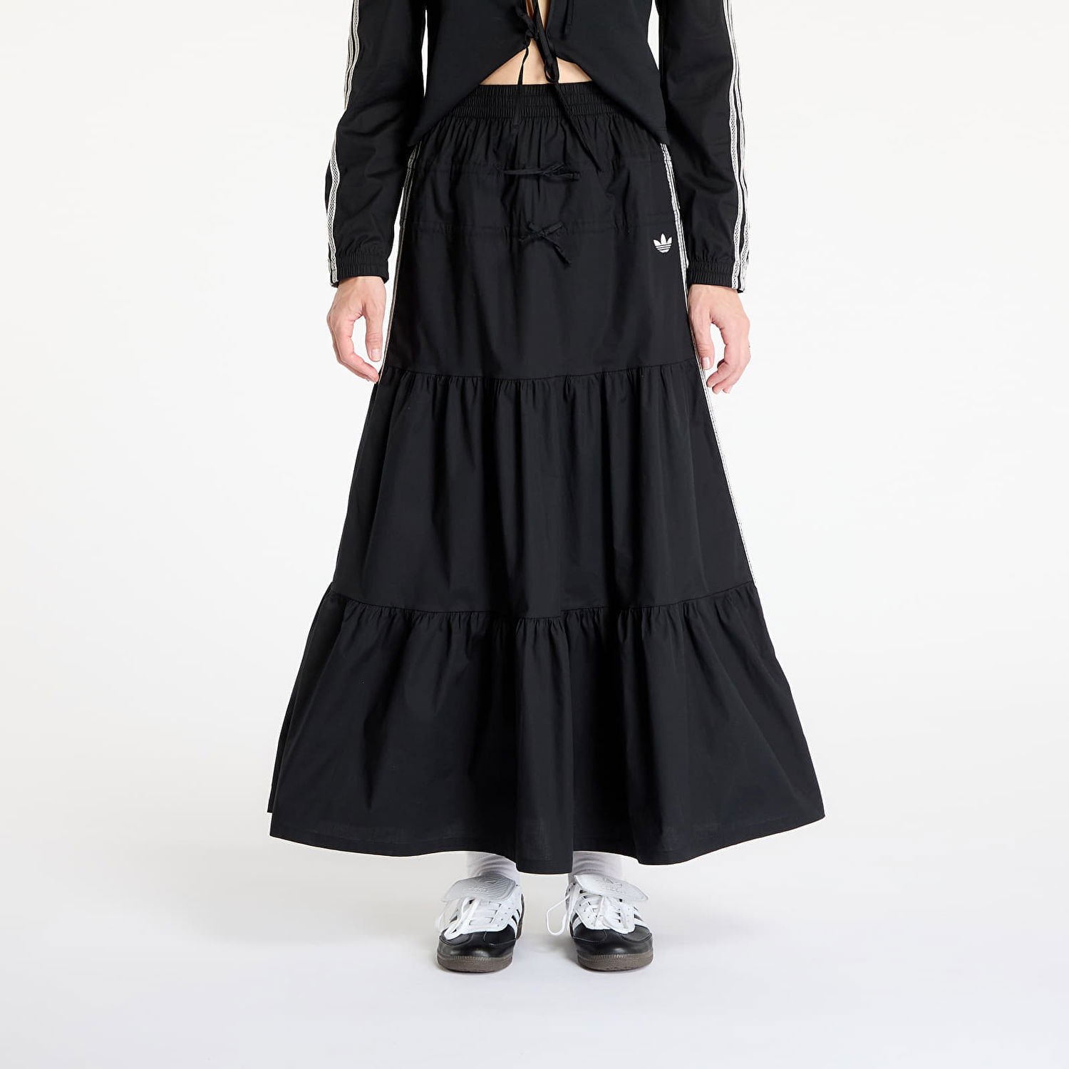 Пола adidas Originals adidas Originals Summer Glow Tiered Maxi Skirt Черно | KC0767, 0