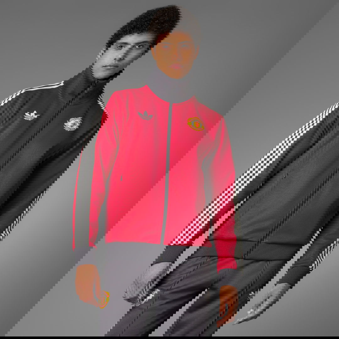Яке бомбър adidas Originals Manchester United Originals Track Jacket Червено | IY0055, 0