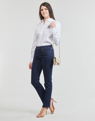 Риза Polo by Ralph Lauren Kotta Long Sleeve Button Front Shirt Бяло | 200932538001, 2