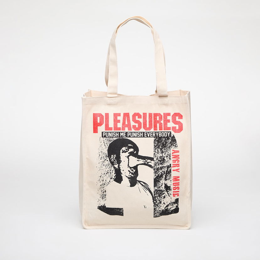 Голяма пазарска чанта Pleasures Punish Tote Bag Natural 26 l Бежово | P24SP070 NATURAL