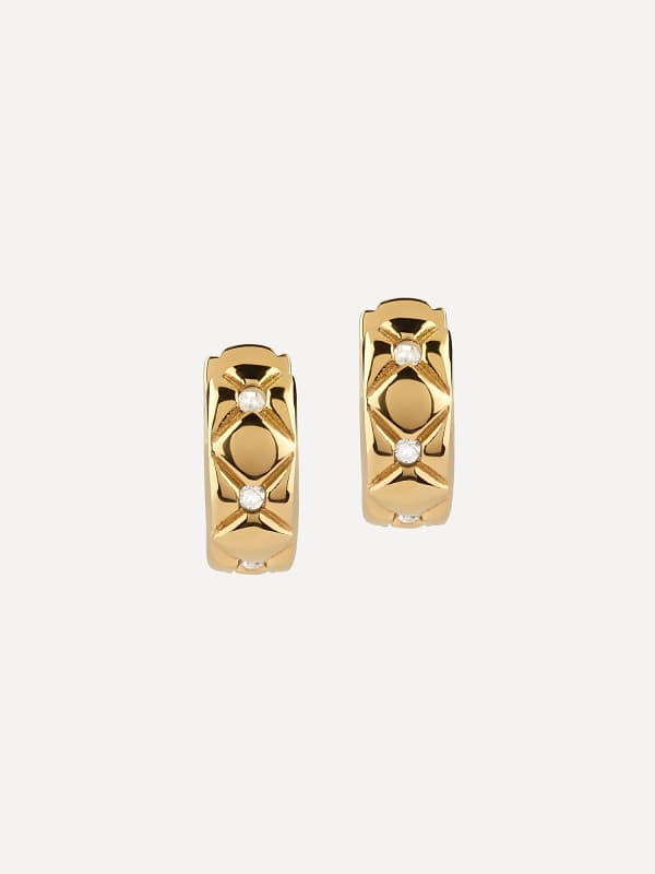 Обеци GUESS Shining Gold Earrings Металик | JUBE04590JW, 0