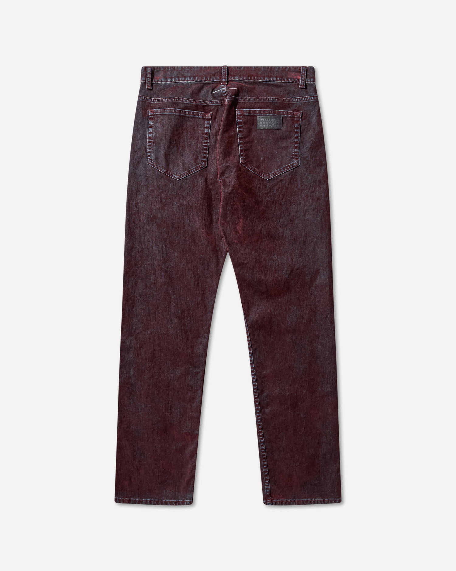 Дънки Maison Margiela Straight-Leg Jeans Бургунди | SH2LA0037 227, 0