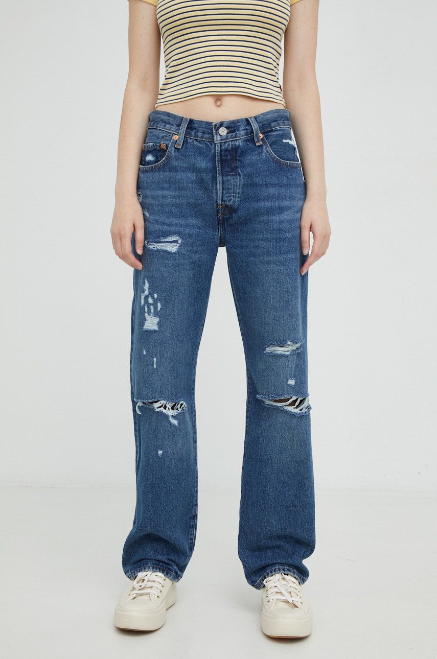 Дънки Levi's Medium Waist 501 90s Jeans Синьо | A1959.0010, 0