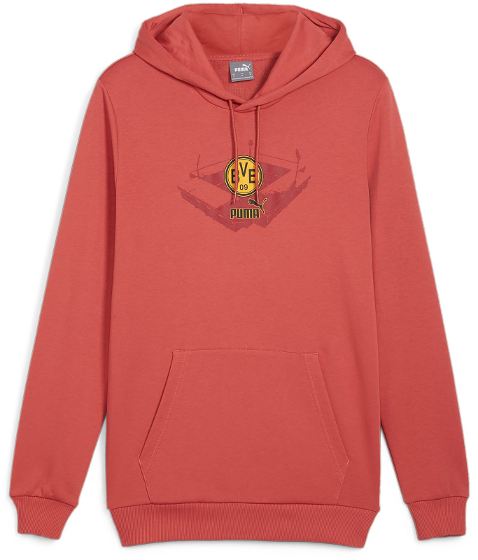 Суитчър Puma BVB Hoody Sweatshirt with Hood Червено | 774256-04, 0
