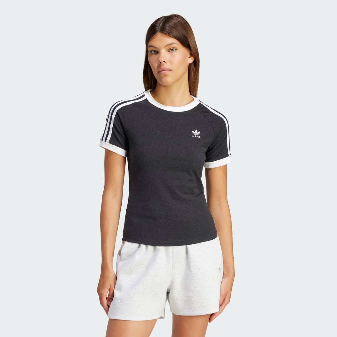 Тениска adidas Performance 3-Stripes Slim Raglan T-Shirt Черно | IU2429, 0