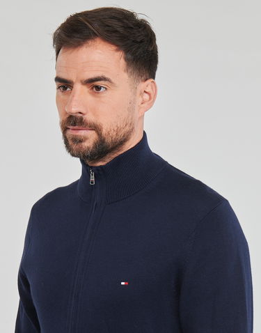 Пуловер Tommy Hilfiger PIMA ORG CTN CASHMERE ZIP THRU Тъмно синьо | MW0MW28050-DW5, 4