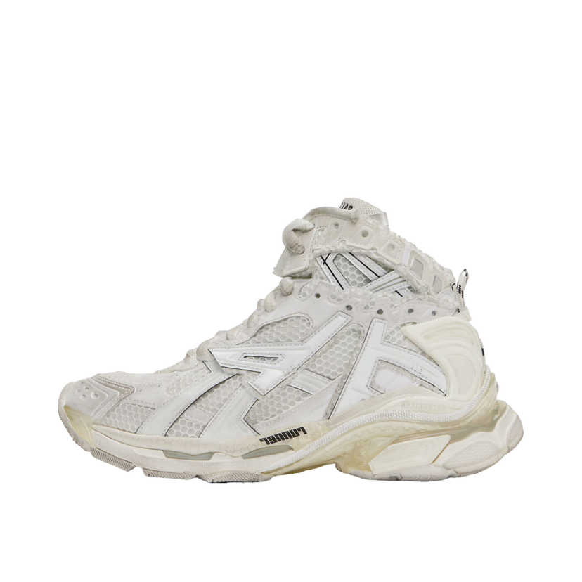 Кецове и обувки Balenciaga Off-White Runner High Бяло | 695764-W3RH1-9000