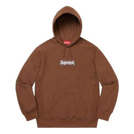 Суитчър Supreme Bandana Box Logo Hoodie Кафяво | SUP-FW19-10829