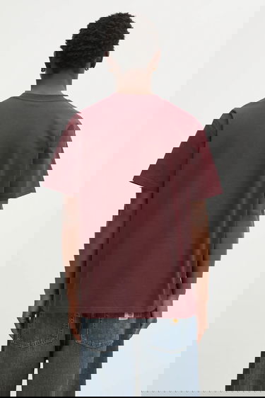 Тениска Carhartt WIP American Script T-Shirt Бургунди | I029956-33K.XX, 4